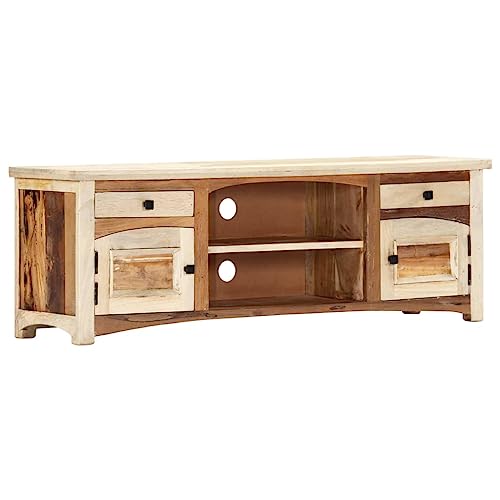 Mimdixy Mueble para TV (120 x 30 x 40 cm, madera maciza)