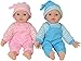 The New York Doll Collection Zwillinge Puppen - weichKörper Spielen Baby 12 Zoll / 30 cm (Kaukasischer)