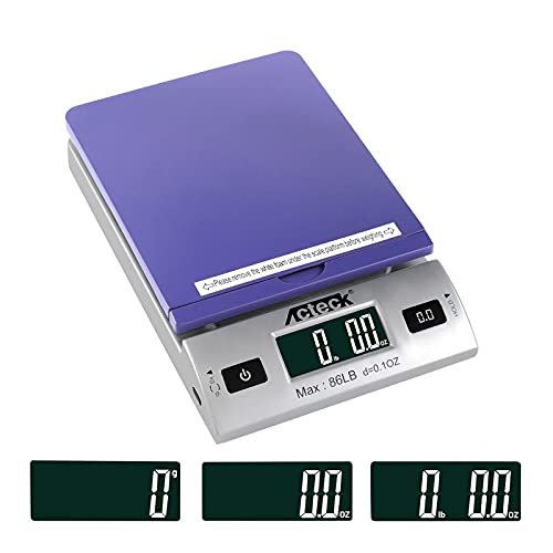 Image of Acteck High Accuracy A-DS 86LBx0.1OZ Digital Shipping Scale, Postal Scale and Mail Scale (86LB Blue)