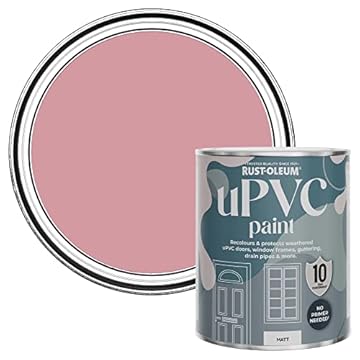 Rust-Oleum Pink uPVC Door and Window Paint in Matt Finish - Dusky Pink 750ml