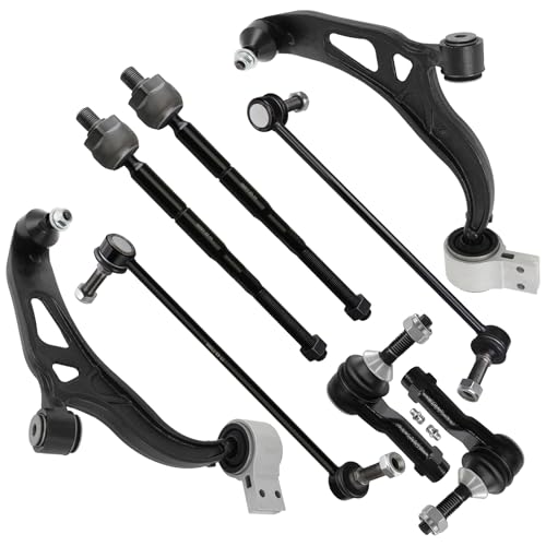 SCITOO 8pcs Front Suspension Kit Lower Control Arm And Ball Joints Outer Inner Tie Rod Ends Sway Bar Links fit for 2011-2017 for Ford Explorer for Ford Police Interceptor Utility