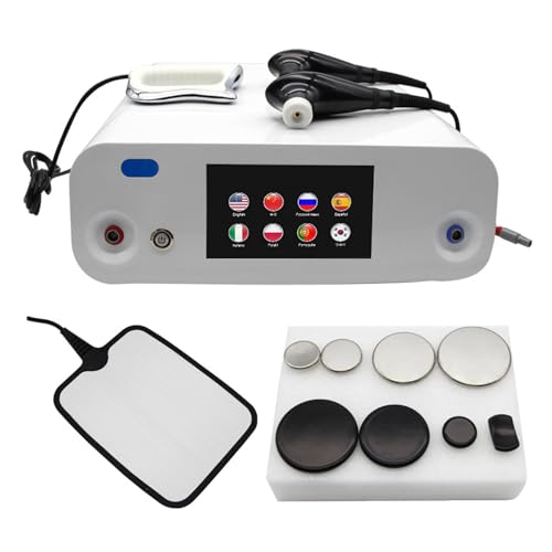 Fisioterapia 448K Alivio del Dolor Radiofrecuencia Alta Microcorriente Calor Profundo Reafirmante Piel Quema Grasa Pérdida de Peso Alivio del Dolor, Cuidado Profundo, 43x41x14cm