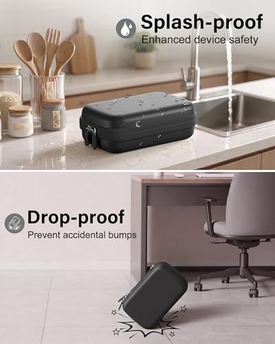 Image of ProCase Label Maker Case Compatible with Nelko P21, Phomemo D30 Label Printer, Compact Portable Bag for SUPVAN E10 /ORGSTA S001 Sticker Printer, Storage for Label Tape&Accessories (Case Only) -Black