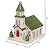 Spode Christmas Tree Miniature Christmas Village Figural Decoration, LED Lighted Christmas Village Set, Ceramic Holiday Decor - Dolomite Christmas Collectible for Indoor Display (Church)
