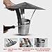 HUFIREHU Roof Rain Cap Generic Cone Top Cone Top Chimney Cap Vented Chimney Cap Roof Rain Cap Top Exhaust Cap Weatherproof Outside Chimney Cover Practical Tool Chimney Cowl Cap(300mm)