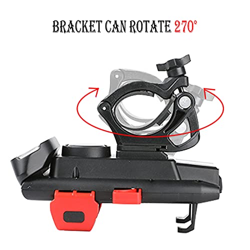 Bike Cell Phone Holder Mount, Road Mountain Led Bicycle Cycling Lights Front and Back Rear Set for Night Riding… - Image 7