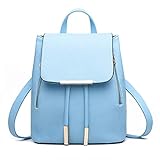 Pahajim Womens Trendy Backpack Purses PU Leather Travel Rucksack for Ladies Cute Daypacks Bags (Light Blue)