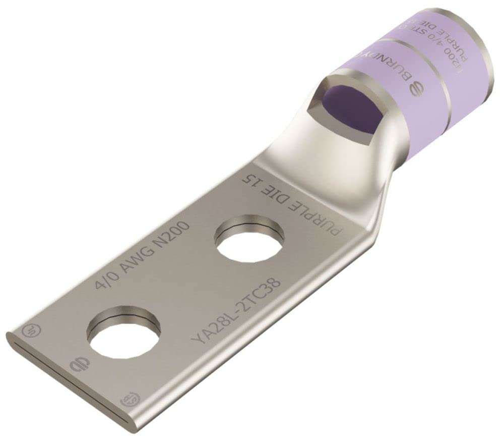Amazon.com: Burndy YA28L-2TC38 Two Hole Hylug Code Conductor