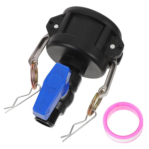 BESTonZON Adaptador de Válvula Bola para Manguera Exterior Conexión Válvula Plástico Cierre para Tanque Accesorio Grifo Jardín Compatible con Riego y