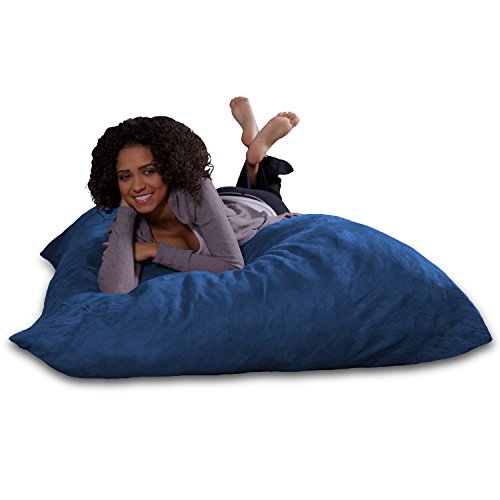 Sofa Sack - Plush, Ultra Soft Bean Bag Chair - Memory Foam Bean Bag Chair with Microsuede Cover - Stuffed Foam Filled Furniture and Accessories for Dorm Room - Royal Blue