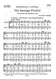 Musik-Noten Ausgabe / Score / Sheetmusic : DIE LAUNIGE FORELLE FUER MAENNERCHOR - arrangiert für Männerchor