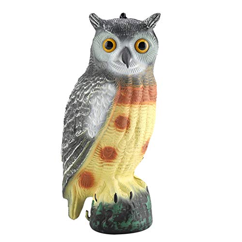 Miniature Fake Prowler Owl,Scarecrow Predator Decoy Garden Decor