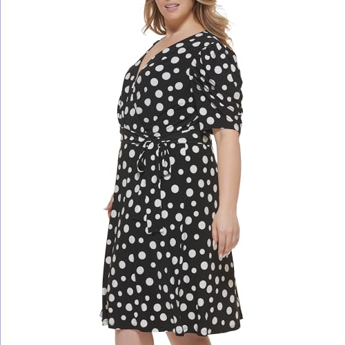 Image of Tommy Hilfiger Women's Casual Short Sleeve Wrap Dress
