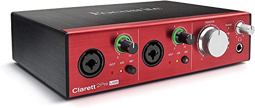Focusrite フォーカスライト オーディオインターフェイス CLARETT 2 Pre USB オリジナルステッカー付きセット