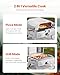 VEVOR 2 IN 1 Outdoor Pizza Oven, 13 in Propane Pizza Oven & Grill, 12,000 BTU Tabletop Propane Gas Oven with Pizza-Stone, Thermometer, Stainless Steel Portable Grill, for Camping & Backyard