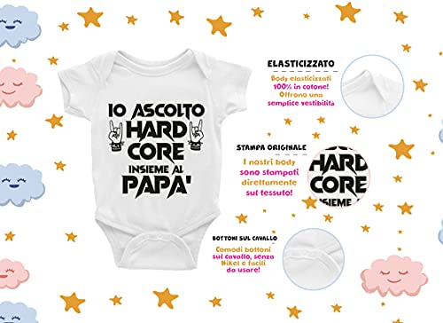 Puzzletee Body Neonato Hardcore - Io ascolto
