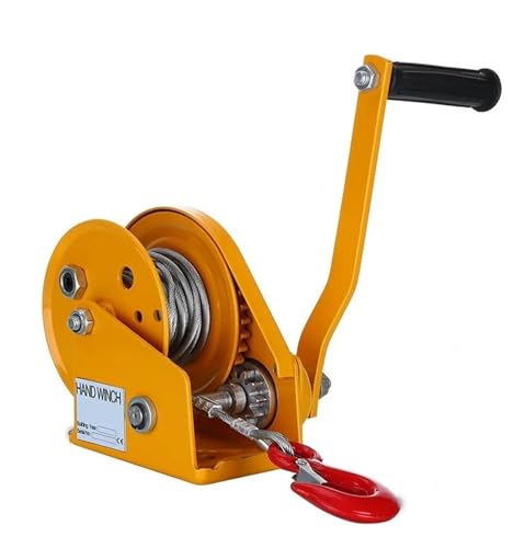 Manuelle Handkurbelwinde 1200lbsx20M Boots-LKW-Ankerwinde Tragbare automatische manuelle Handwinde mit selbstsicherndem Handwerkzeug