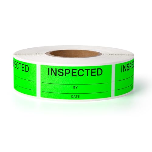 Autocollants inspectés 2,5x5,7 cm pour éviter les erreurs de tri de stock