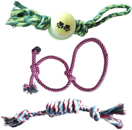 Brinquedo para Cachorro Combo 3 Peças, Mordedor Corda Interativo ...