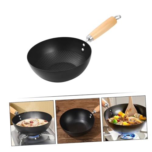 Wok antiadherente de hierro 20cm con mango aislante miniatura 7