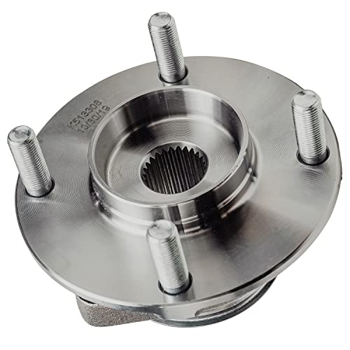 Image of Detroit Axle - Front Wheel Bearing and Hub Assembly for 2007-2012 Nissan Versa, Driver and Passenger Sides, 2008 2009 2010 2011-2pc Set