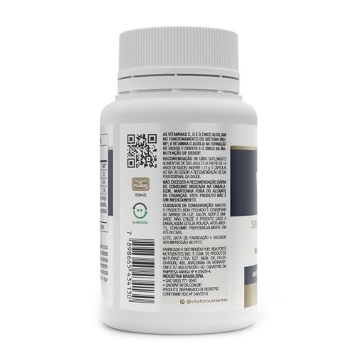 Vitafor - Vita D3 Vit.C + Zinco - 60 Cápsulas
