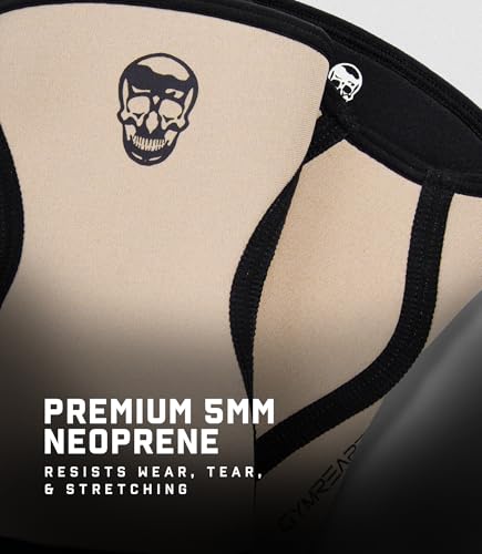 Image of Gymreapers 5MM Knee Sleeves for Weightlifting, Squats, Powerlifting, and Functional Training - Compression Knee Support for Men & Women - Joint Protection & Recovery - Pair