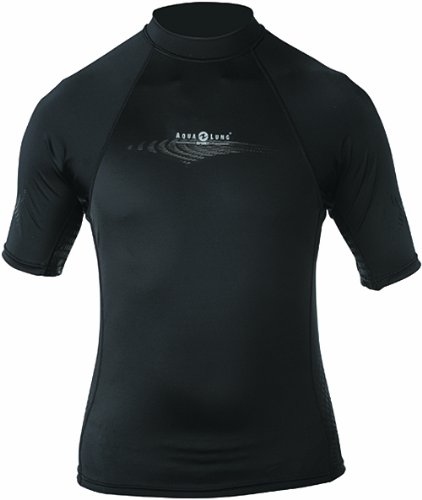 Aqualung Lycra Skin Wetsuit Rash Guard, Short Sleeve, Men's - MD