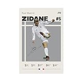 GJHTQLP Zinedine Zidane 1 Leinwand-Poster, 