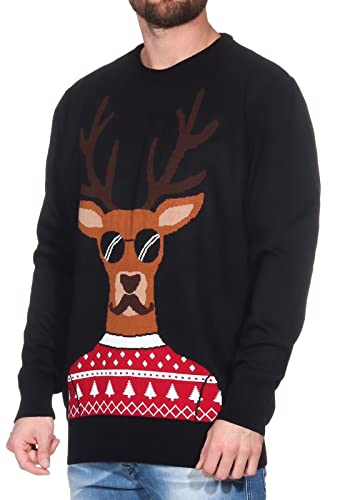 Sublevel Herren Weihnachts Strickpullover LSL-438 Weihnachten X-Mas...