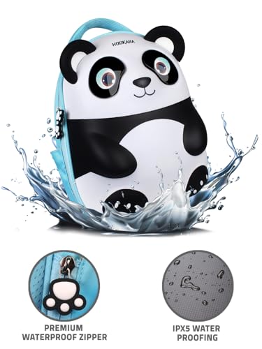 Image of GlowBuddy Panda LED Kids Blue Backpack (14L, 15 Inch) with Bluetooth App Control | 16x32 Pixel Custom Display | IPX5 Water Resistant | 7-8 Hr Battery | School & Travel Bag for Kids Up to 8 Years