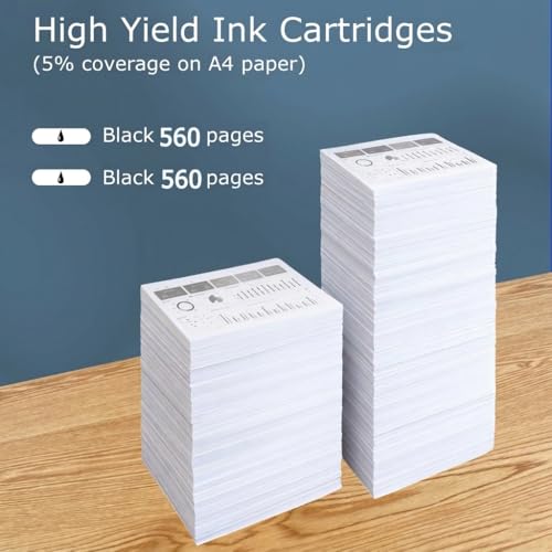 Image of LC401XL LC401 Black Ink Cartridges 2-Pack Compatible with Brother MFC-J1010DW MFC-J1012DW MFC-J1170DW MFC-J1800DW High Yield Replacement for Brother LC401XL LC401 Ink 2 Black