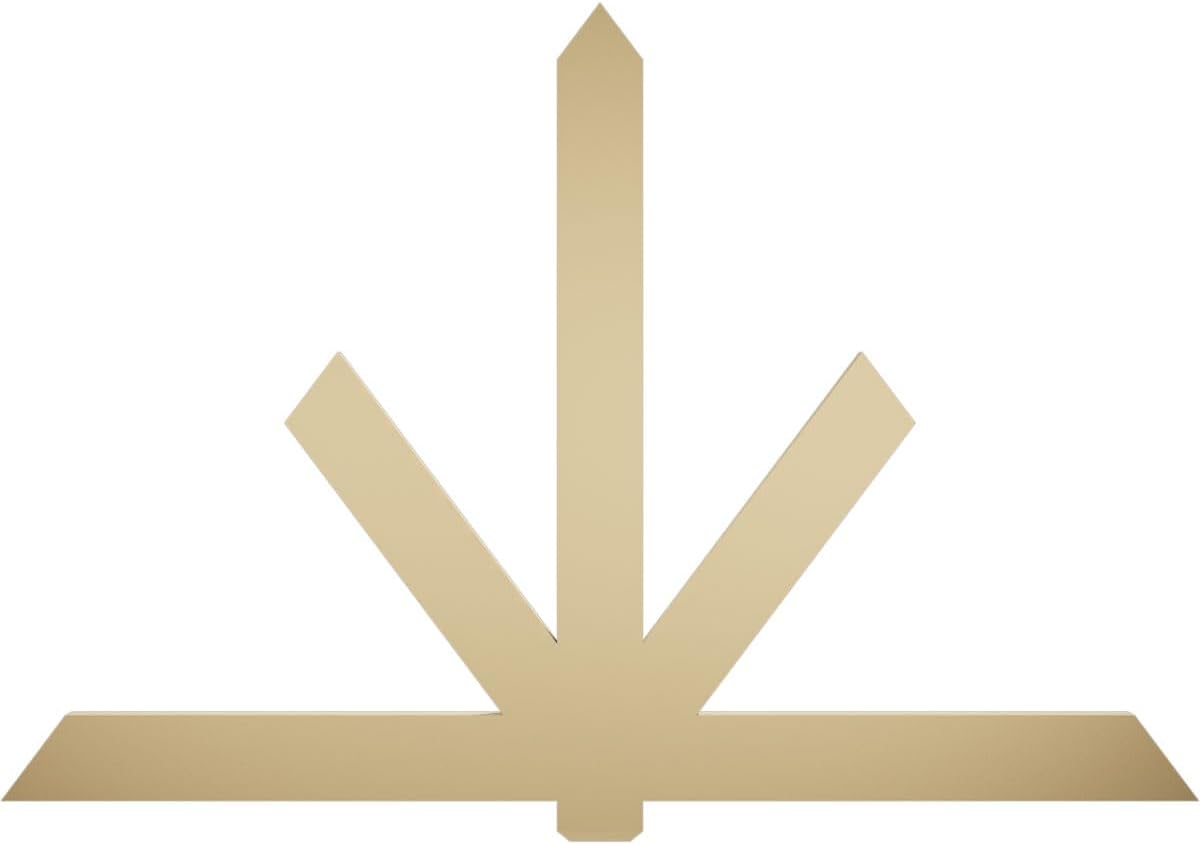 84"W x 56"H x 2"D x 6"F, 16/12 Pitch, Kennewick Signature Urethane Gable Bracket, Primed Tan