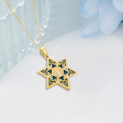 Star of David Necklace 925 Sterling Silver Jewish Star Necklace Jewish Jewelry Gifts for Women Men2