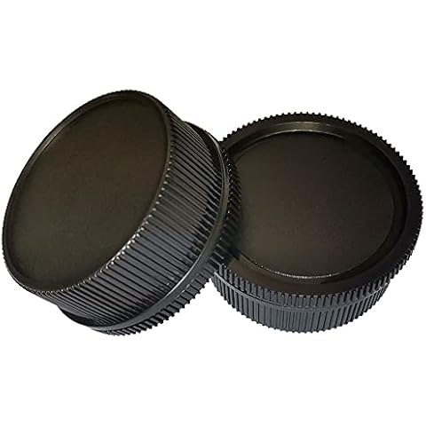 Fire Rock Lens and Body Caps for Leica Cover