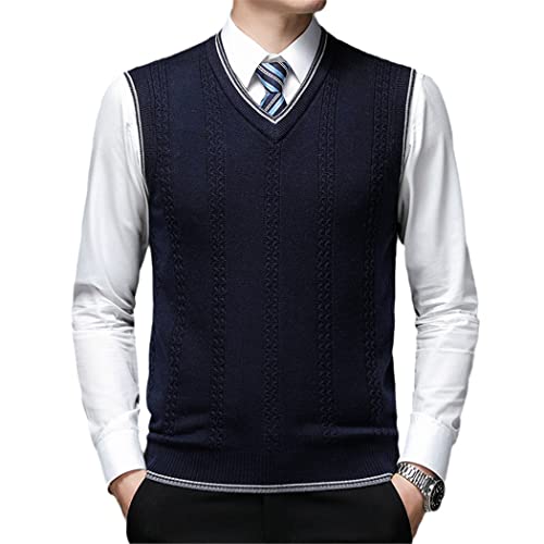 Pull en laine col en V homme pour un style casual chic au bureau