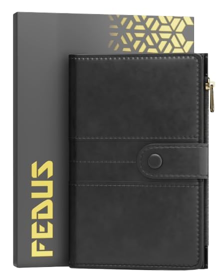 Image of FEDUS Premium Passport Holder for Men, Passport Holder for Women Passport Cover Case Wallet with Card Holder, RFID Protected Travel Accessories Organiser, Faux Leather