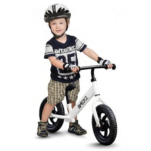 Image of First-Step Balance Bike, No-Pedal Training Balance Bike for Toddlers, 2 Years to 5 Years Old, Safe Design & Durable Tires | Develops Balance & Coordination | for Boys & Girls (White)