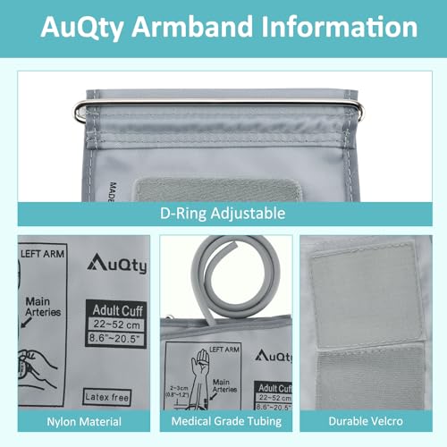 Extra Large Replacement Blood Pressure Cuff 9-21 Inches - Adult Large Blood Pressure Cuff (Cuff Only), Cuff Compatible with Other Brands Cuff, 5 Connectors (22-52cm) - Image 4