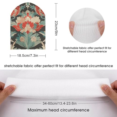 Vintage Ottoman PatternChildren's Polyester Knitted Hat, Easy to Travel2