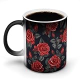 Photo Gallery fzmtlds bella rosa rossa fiori in ceramica tazza da caffè divertente cambiando colore tazze novità scolorimento tazza sensibile al calore tazze da caffè tazza da tè magica regali per compleanno uomini Photo Gallery fzmtlds bella rosa rossa fiori in ceramica tazza da caffè divertente cambiando colore tazze novità scolorimento tazza sensibile al calore tazze da caffè tazza da tè magica regali per compleanno uomini