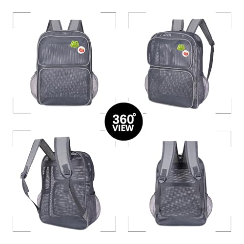 Mochila de malla transpirable Roffatide con asas acolchadas de gran capacidad 5