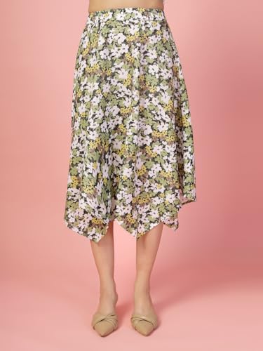 Image of OOMPH! Long Skirts for Women with Handkerchief Hem