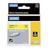 dymo shrink tube labels El adhesivo de resistencia industrial resiste la humedad, temperaturas extremas, luz UV y más