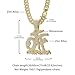 YOHAX Hip hop necklace alloy all OTF chain letter pendant necklace Hip hop men's and women's Cuban necklace (23.62 inches (60 centimeters), silvery)