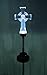 Solaration 1043 Decorative Celtic Cross Garden Decor Stake White LED Landscape Light