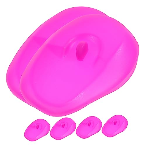 6 pcs Silicone Hair Coloring Ear Covers Reusable Earmuffs for Hair Dyeing Washable Ear Protectors for Salon Home Use Fit for Men Women