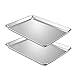QuCrow Nonstick Baking Sheet Pan, Aluminum Cookie Sheet, Bakers Half Sheet Pan, 18" x 13" x 1", 2 Pack