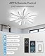 YUNLONG 78cm Deckenventilator mit Beleuchtung DC Großer Deckenlampe mit Ventilator und Fernbedienung Dimmbar Sommer/winter Deckenventilator mit Lampe Leise Moderne für Schlafzimmer Wohnzimmer,Weiß
