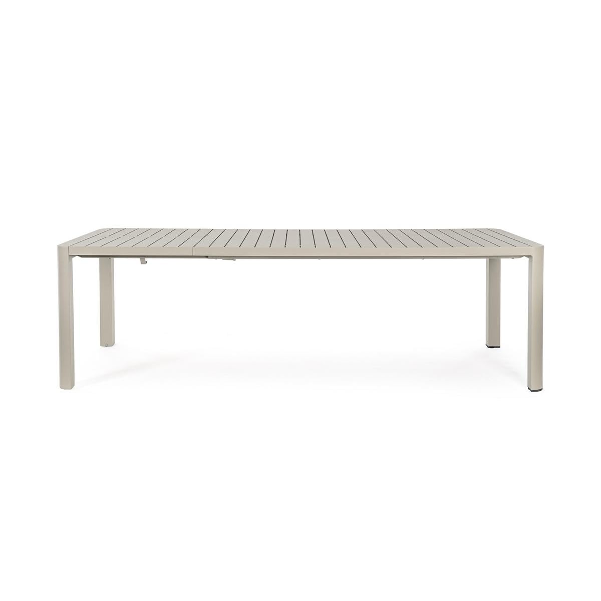 Kiplin Bizzotto Table extensible en aluminium 100 x 180-240 cm - Blanc